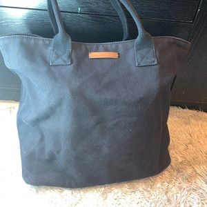 Armani Exchange black canvas tote